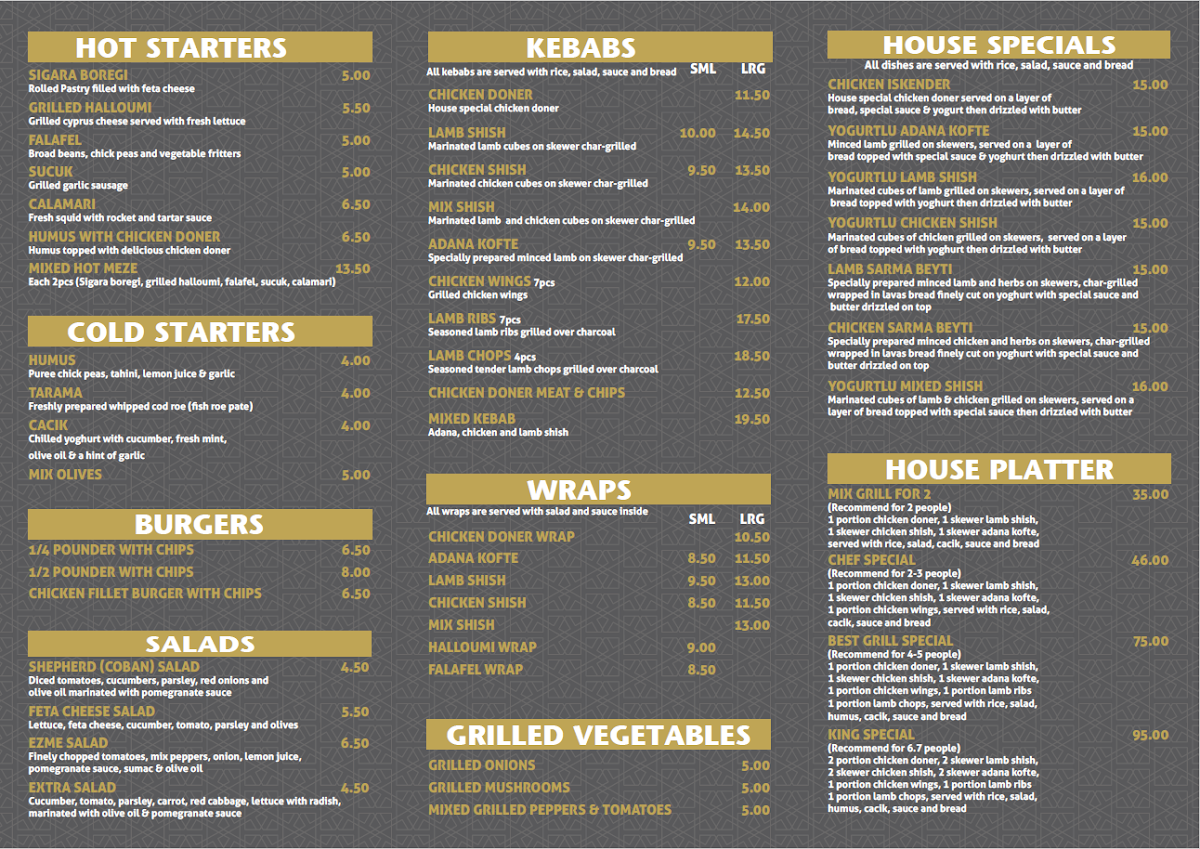 Turkish Best Grill Menu - Image 2